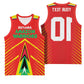 Guyana Cricket Amazon Warriors Custom Basketball Jersey Go Glory-Green Red Gold - African Pride