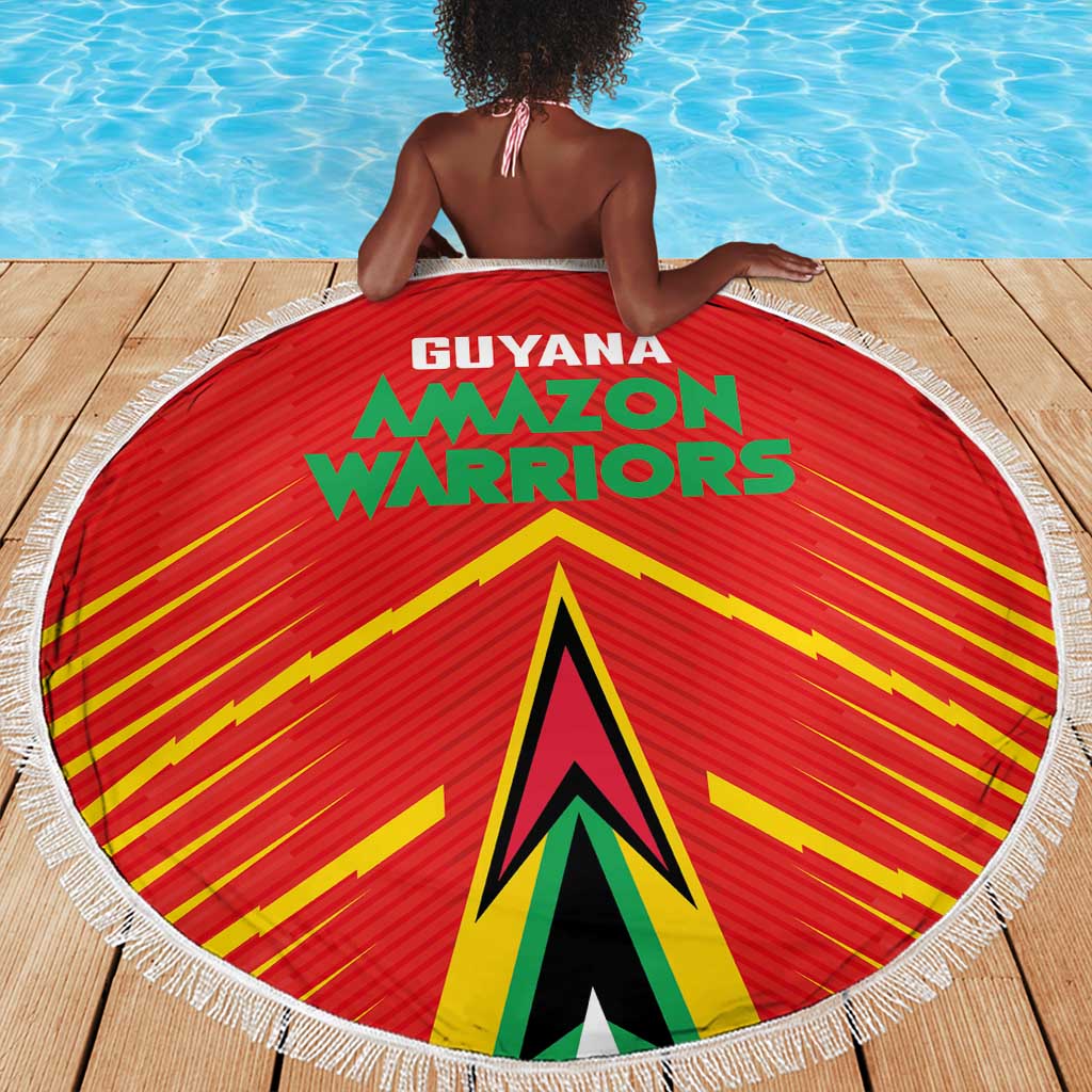 Guyana Cricket Amazon Warriors Beach Blanket Go Glory-Green Red Gold - African Pride