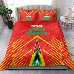 Guyana Cricket Amazon Warriors Bedding Set Go Glory-Green Red Gold - African Pride