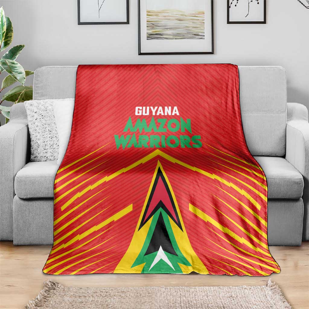 Guyana Cricket Amazon Warriors Blanket Go Glory-Green Red Gold - African Pride