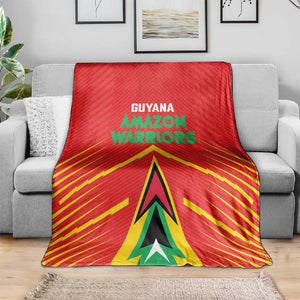 Guyana Cricket Amazon Warriors Blanket Go Glory-Green Red Gold - African Pride
