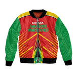 Guyana Cricket Amazon Warriors Custom Bomber Jacket Go Glory-Green Red Gold - African Pride