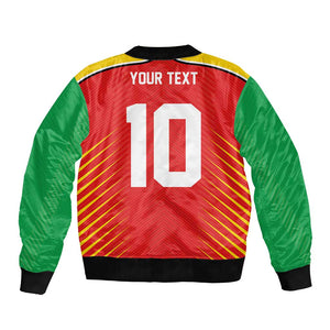 Guyana Cricket Amazon Warriors Custom Bomber Jacket Go Glory-Green Red Gold - African Pride
