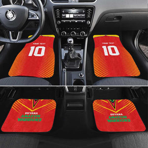 Guyana Cricket Amazon Warriors Car Mats Go Glory-Green Red Gold - African Pride