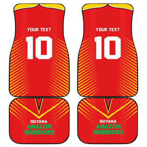 Guyana Cricket Amazon Warriors Car Mats Go Glory-Green Red Gold - African Pride