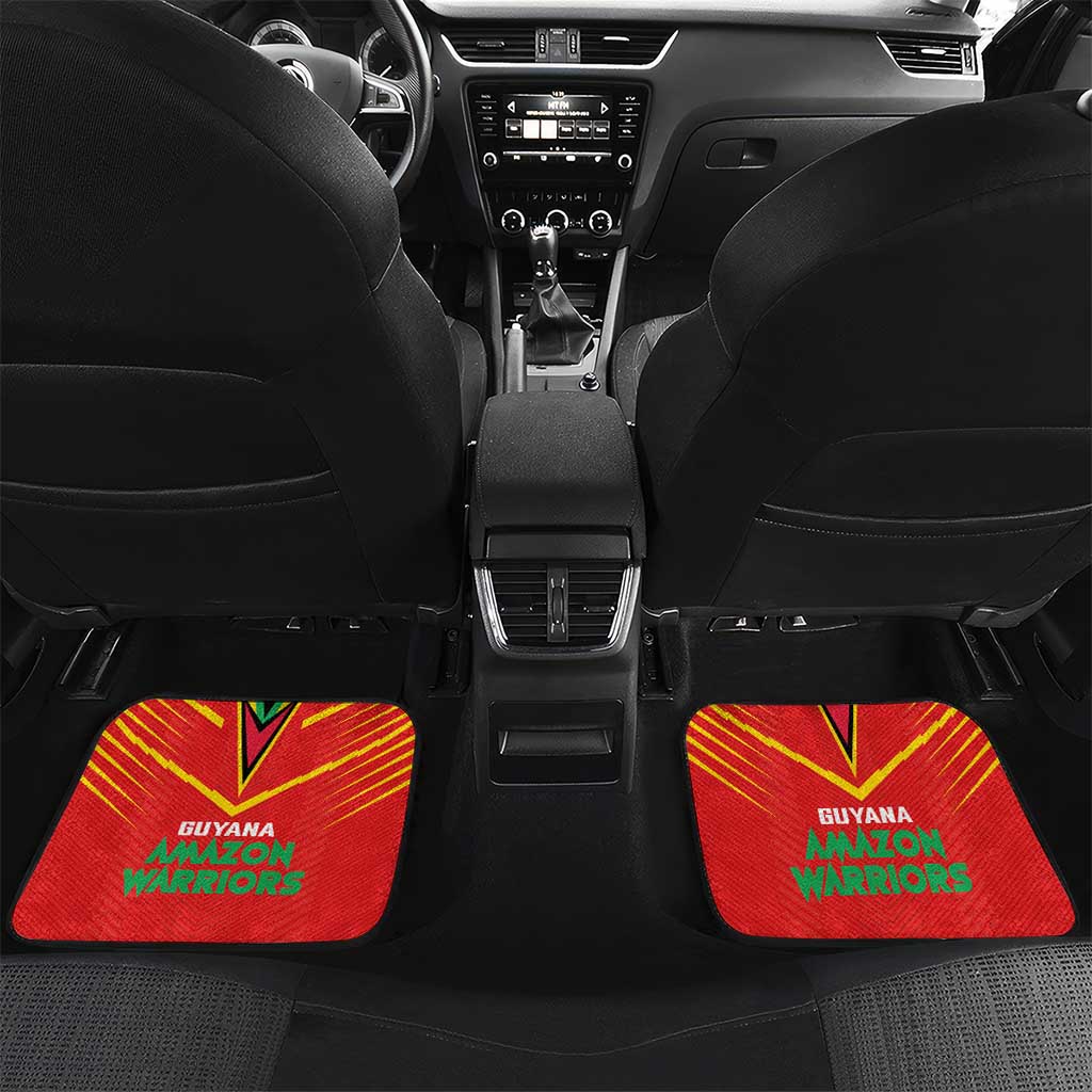 Guyana Cricket Amazon Warriors Car Mats Go Glory-Green Red Gold - African Pride