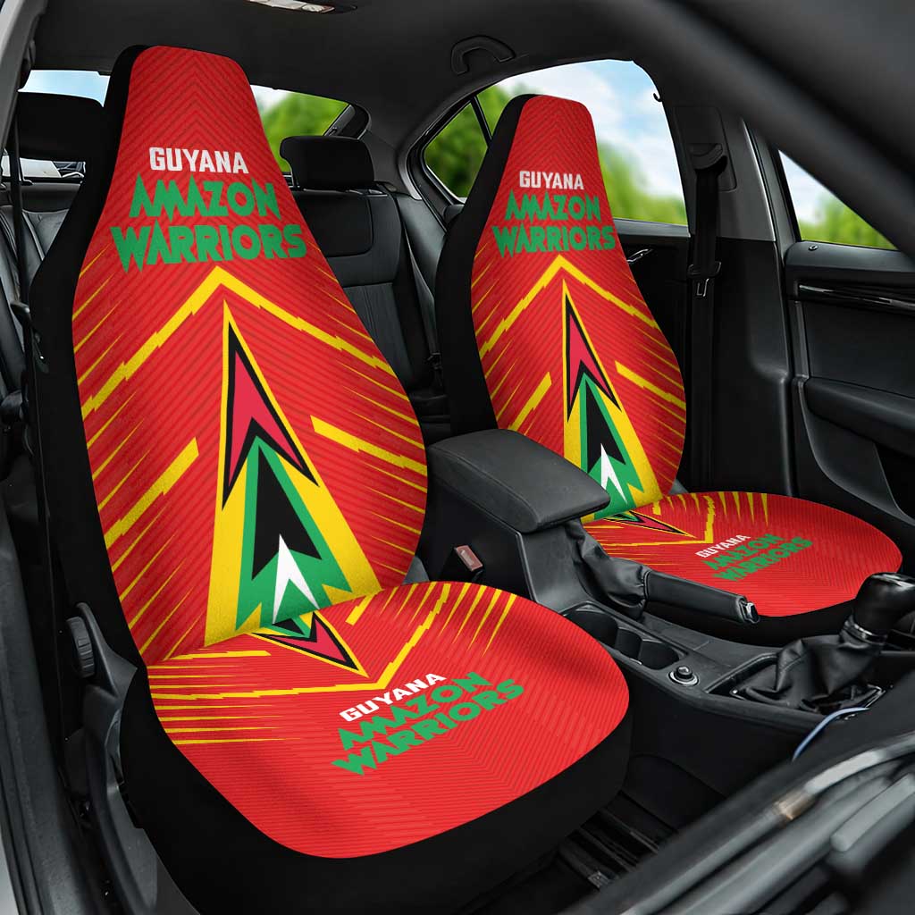 Guyana Cricket Amazon Warriors Car Seat Cover Go Glory-Green Red Gold - African Pride