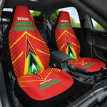 Guyana Cricket Amazon Warriors Car Seat Cover Go Glory-Green Red Gold - African Pride