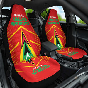 Guyana Cricket Amazon Warriors Car Seat Cover Go Glory-Green Red Gold - African Pride