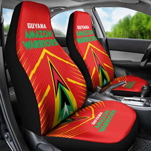 Guyana Cricket Amazon Warriors Car Seat Cover Go Glory-Green Red Gold - African Pride