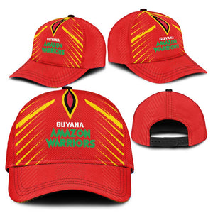 Guyana Cricket Amazon Warriors Classic Cap Go Glory-Green Red Gold - African Pride