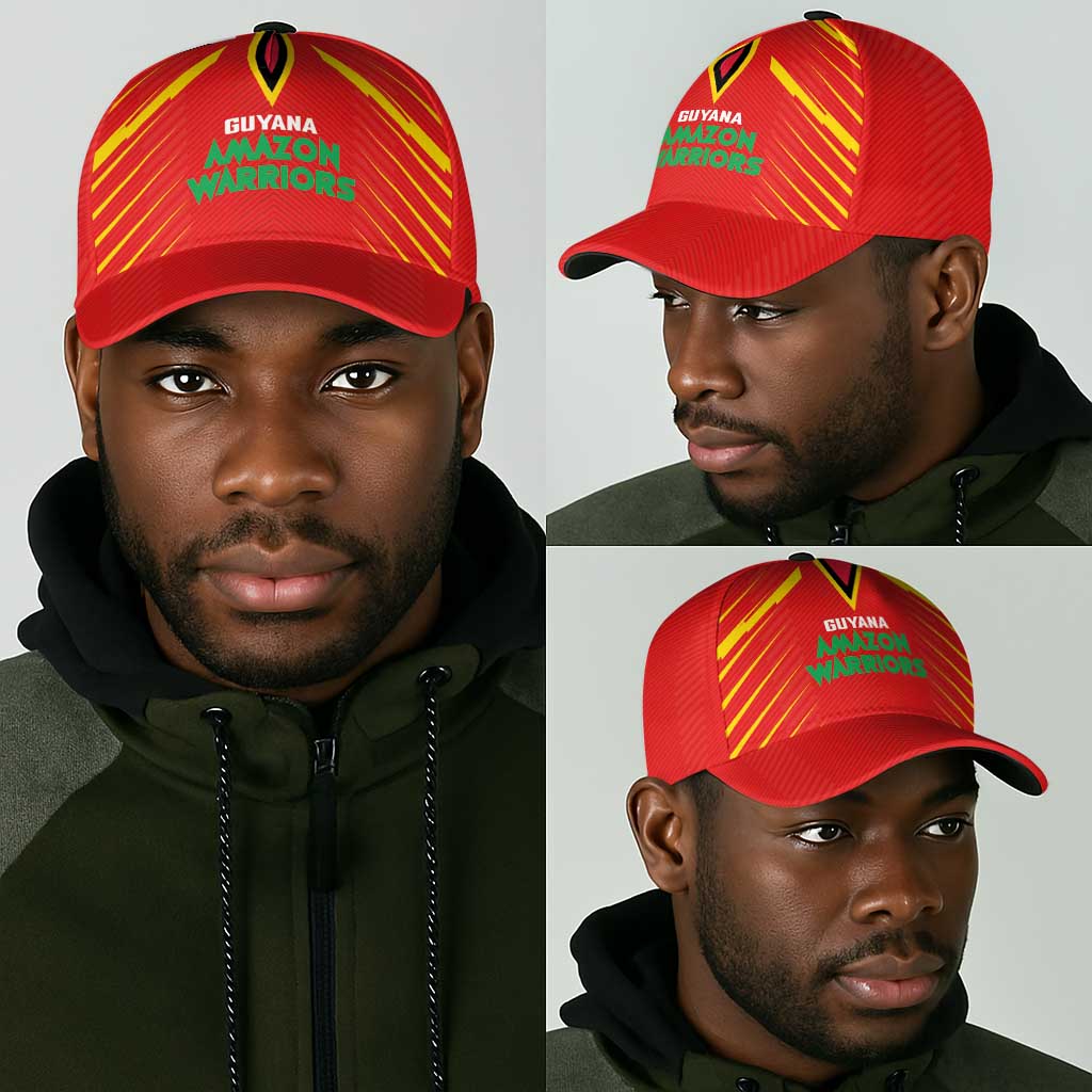 Guyana Cricket Amazon Warriors Classic Cap Go Glory-Green Red Gold - African Pride