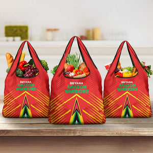 Guyana Cricket Amazon Warriors Grocery Bag Go Glory-Green Red Gold - African Pride
