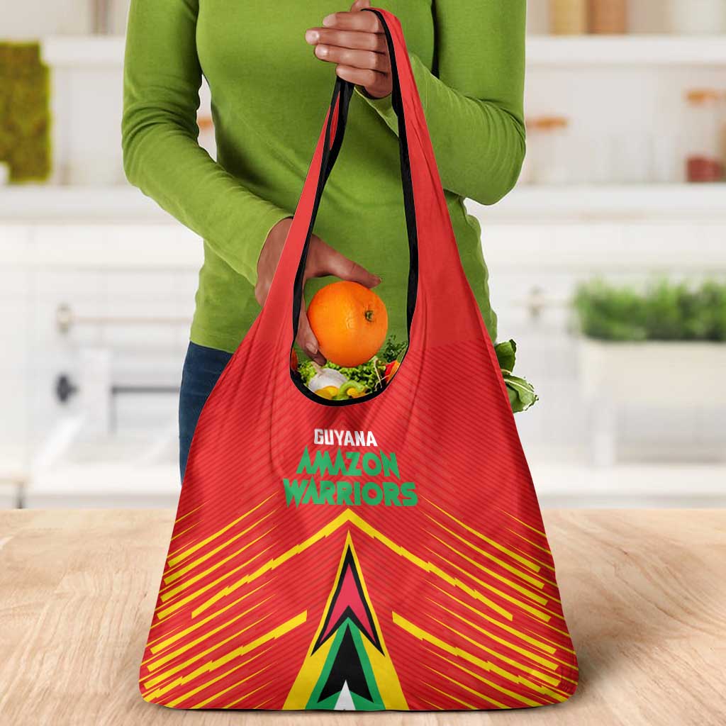 Guyana Cricket Amazon Warriors Grocery Bag Go Glory-Green Red Gold - African Pride