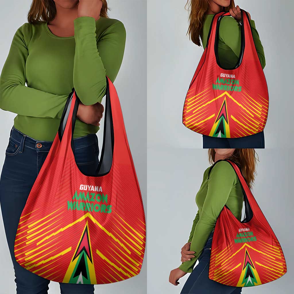 Guyana Cricket Amazon Warriors Grocery Bag Go Glory-Green Red Gold - African Pride