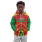 Guyana Cricket Amazon Warriors Custom Kid Hoodie Go Glory-Green Red Gold - African Pride