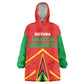 Guyana Cricket Amazon Warriors Custom Kid Wearable Blanket Hoodie Go Glory-Green Red Gold - African Pride