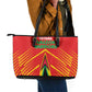 Guyana Cricket Amazon Warriors Leather Tote Bag Go Glory-Green Red Gold - African Pride