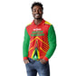 Guyana Cricket Amazon Warriors Custom Long Sleeve Polo Shirt Go Glory-Green Red Gold - African Pride
