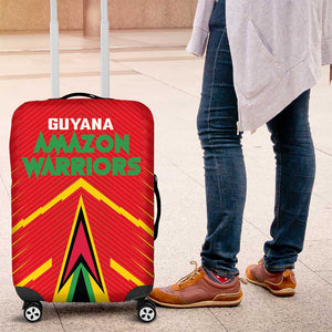 Guyana Cricket Amazon Warriors Luggage Cover Go Glory-Green Red Gold - African Pride