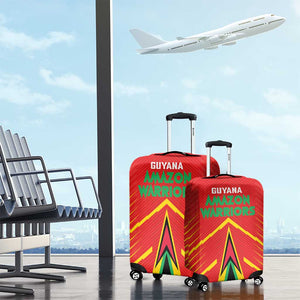 Guyana Cricket Amazon Warriors Luggage Cover Go Glory-Green Red Gold - African Pride