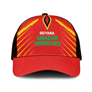 Guyana Cricket Amazon Warriors Mesh Trucker Cap Go Glory-Green Red Gold - African Pride