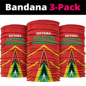 Guyana Cricket Amazon Warriors Neck Gaiter Go Glory-Green Red Gold - African Pride