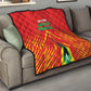 Guyana Cricket Amazon Warriors Quilt Go Glory-Green Red Gold - African Pride