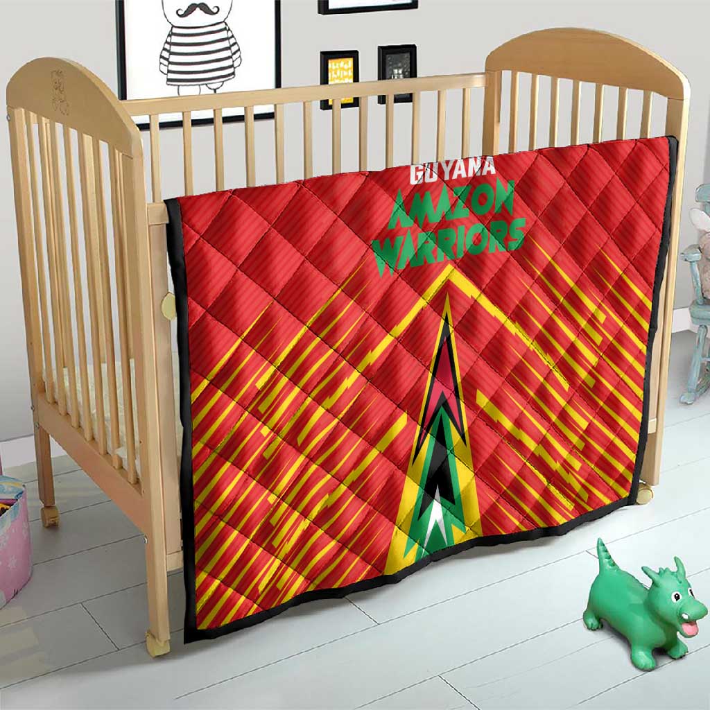 Guyana Cricket Amazon Warriors Quilt Go Glory-Green Red Gold - African Pride