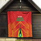 Guyana Cricket Amazon Warriors Quilt Go Glory-Green Red Gold - African Pride