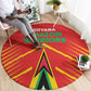Guyana Cricket Amazon Warriors Round Carpet Go Glory-Green Red Gold - African Pride