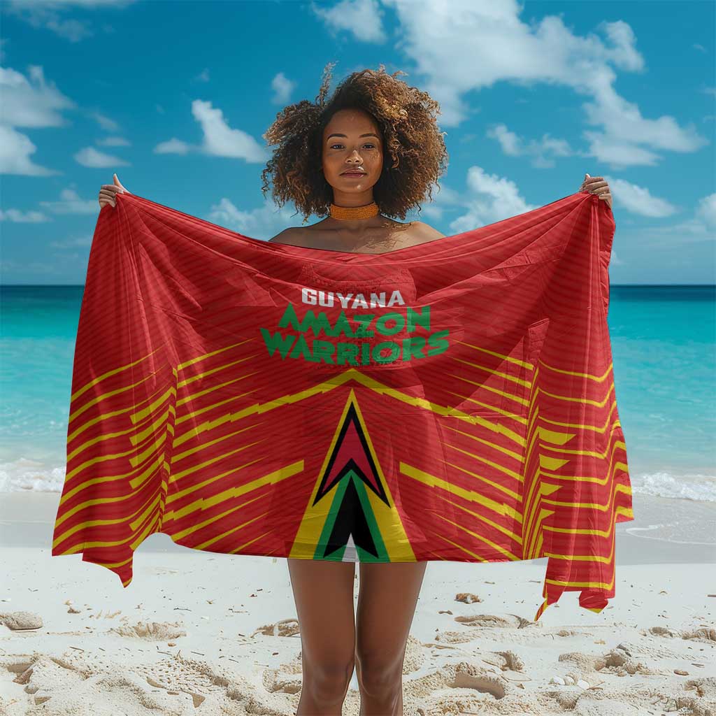 Guyana Cricket Amazon Warriors Sarong Go Glory-Green Red Gold - African Pride