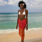 Guyana Cricket Amazon Warriors Sarong Go Glory-Green Red Gold - African Pride