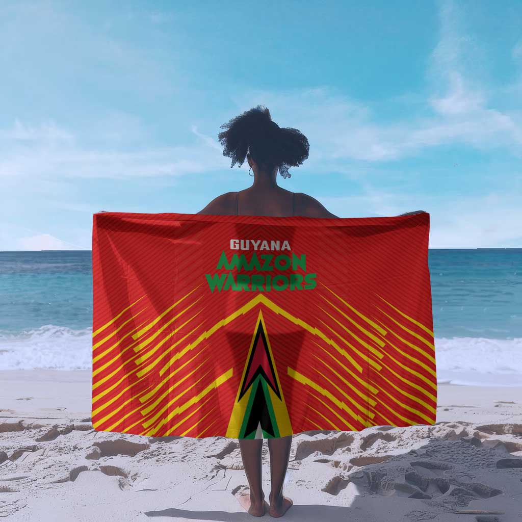 Guyana Cricket Amazon Warriors Sarong Go Glory-Green Red Gold - African Pride
