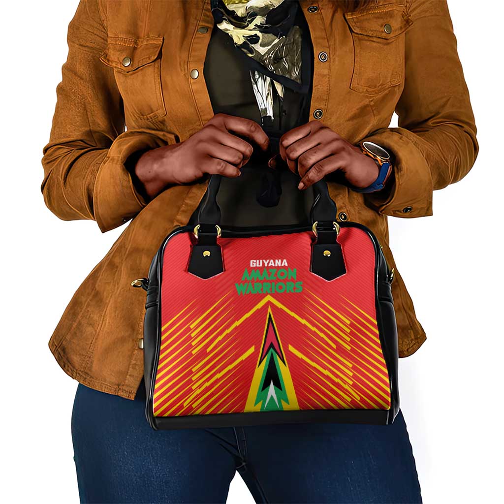 Guyana Cricket Amazon Warriors Shoulder Handbag Go Glory-Green Red Gold - African Pride