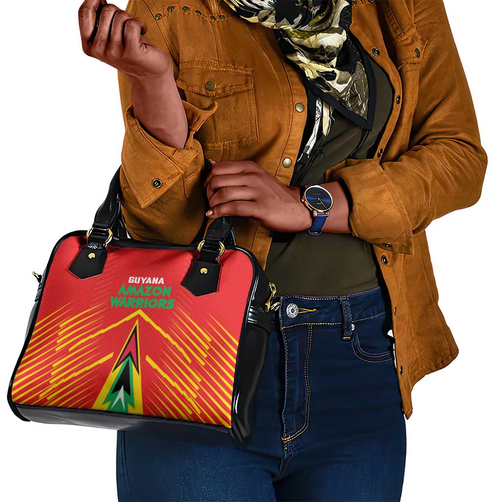 Guyana Cricket Amazon Warriors Shoulder Handbag Go Glory-Green Red Gold - African Pride
