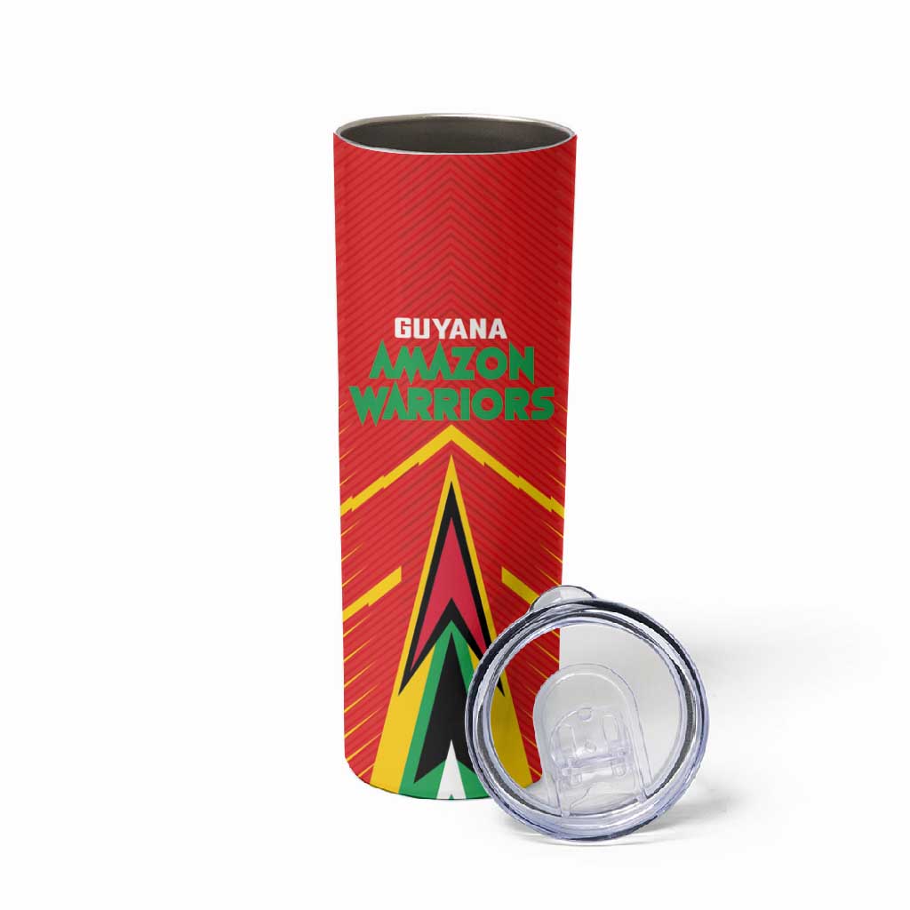Guyana Cricket Amazon Warriors Custom Skinny Tumbler Go Glory-Green Red Gold - African Pride