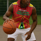 Guyana Cricket Amazon Warriors Custom Sleeveless Hoodie Go Glory-Green Red Gold - African Pride