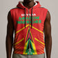 Guyana Cricket Amazon Warriors Custom Sleeveless Zip Hoodie Go Glory-Green Red Gold - African Pride