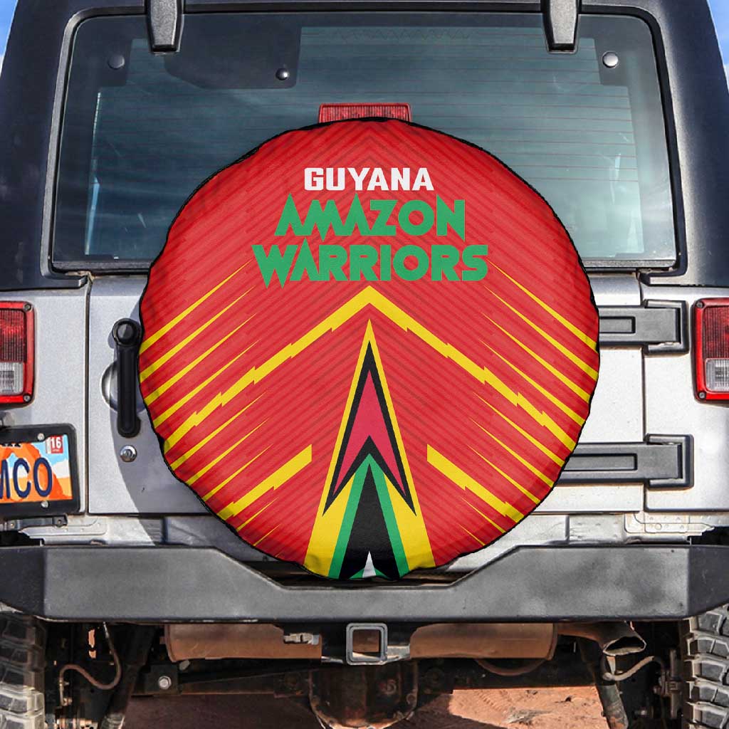 Guyana Cricket Amazon Warriors Spare Tire Cover Go Glory-Green Red Gold - African Pride