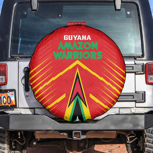 Guyana Cricket Amazon Warriors Spare Tire Cover Go Glory-Green Red Gold - African Pride