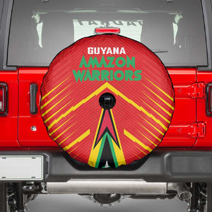 Guyana Cricket Amazon Warriors Spare Tire Cover Go Glory-Green Red Gold - African Pride
