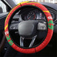 Guyana Cricket Amazon Warriors Steering Wheel Cover Go Glory-Green Red Gold - African Pride