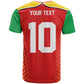 Guyana Cricket Amazon Warriors Custom T shirt Go Glory-Green Red Gold - African Pride