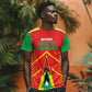 Guyana Cricket Amazon Warriors Custom T shirt Go Glory-Green Red Gold - African Pride