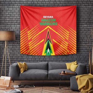 Guyana Cricket Amazon Warriors Tapestry Go Glory-Green Red Gold - African Pride
