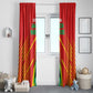 Guyana Cricket Amazon Warriors Window Curtain Go Glory-Green Red Gold - African Pride