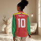 Guyana Cricket Amazon Warriors Custom Women Casual Shirt Go Glory-Green Red Gold - African Pride