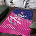 Barbados Cricket Royals Area Rug Trident Symbol-Sporty Style - African Pride