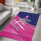 Barbados Cricket Royals Area Rug Trident Symbol-Sporty Style - African Pride